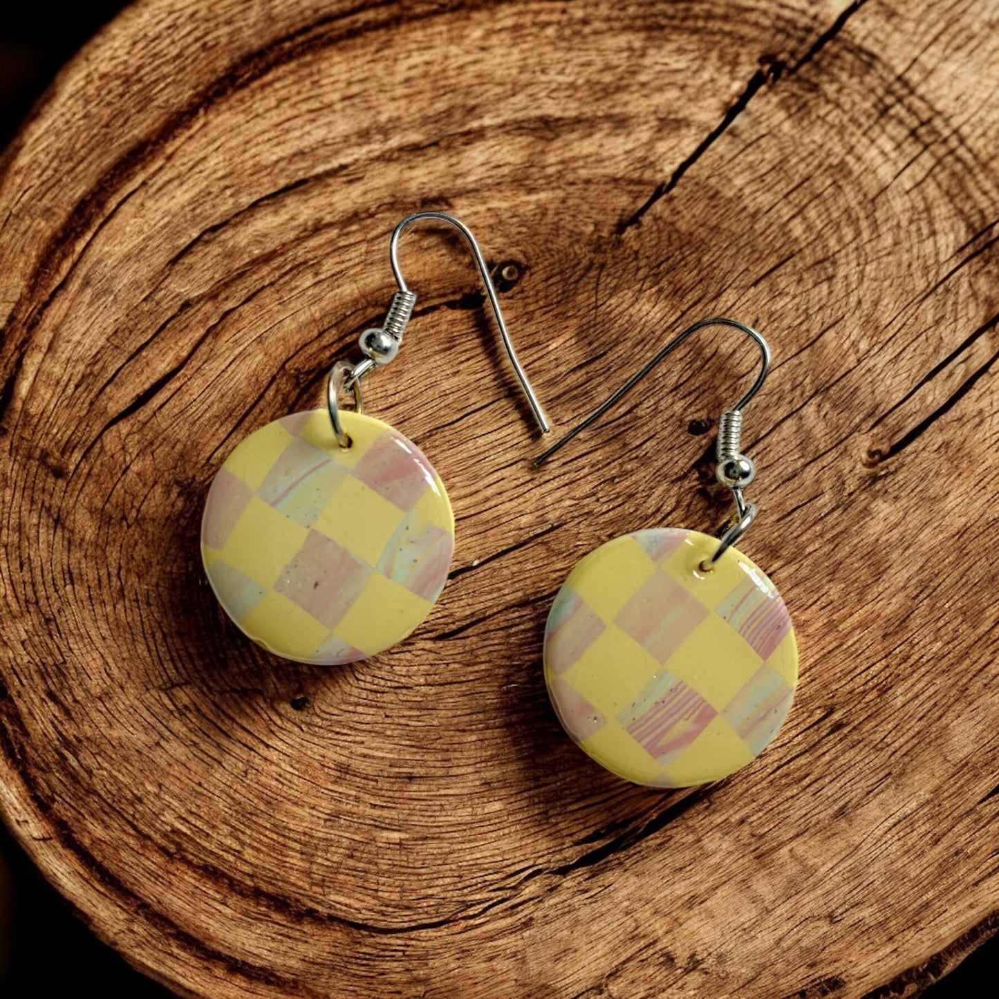 Boucles d'oreilles - Édition limitée Damier