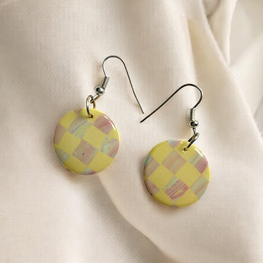 Boucles d'oreilles - Édition limitée Damier