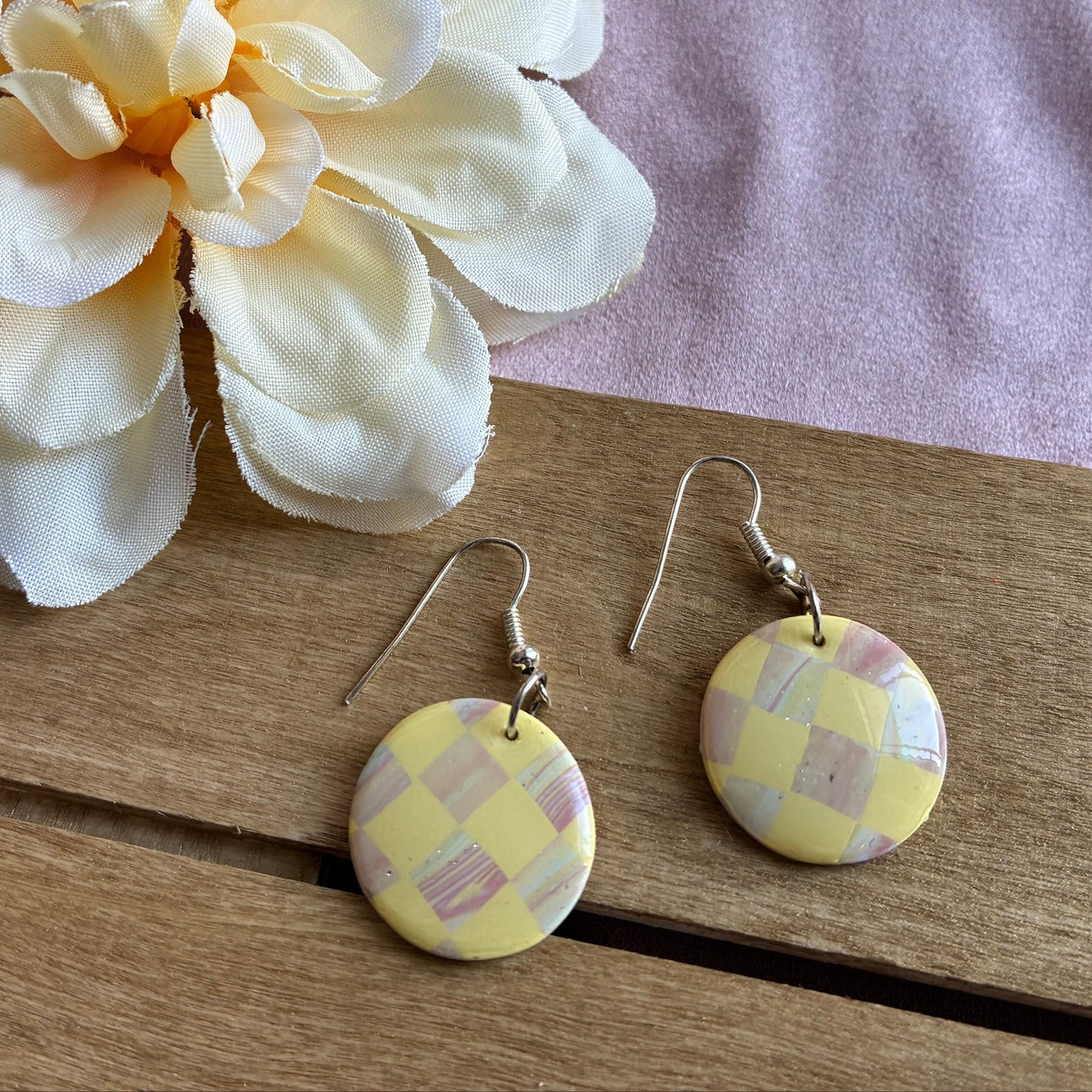 Boucles d'oreilles - Édition limitée Damier